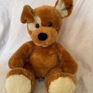 Build-A-Bear Brown and Cream Plush Dog